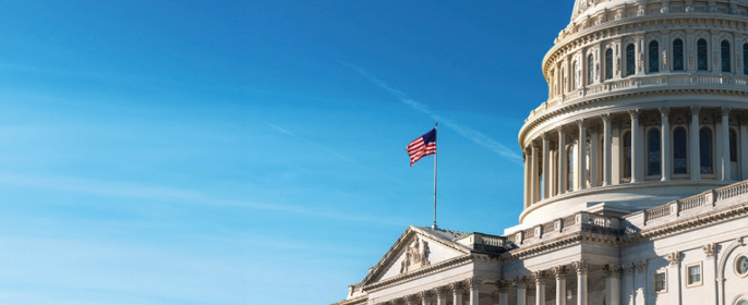 The U.S. capital building in Washington, DC. The 43-day shutdown  magnified party divisions in Washington.